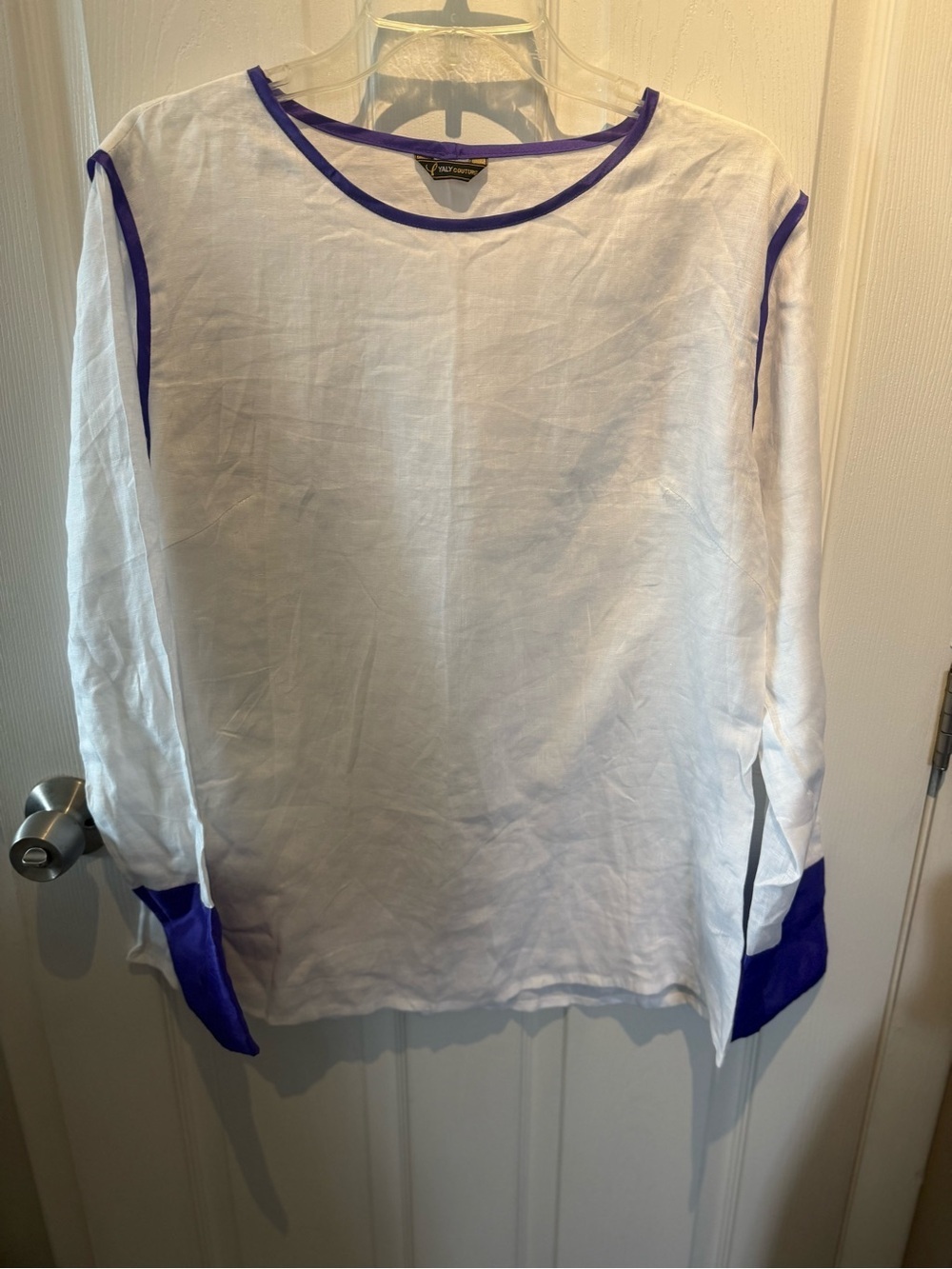 Yaly Couture Women's  100% Linen Japanese style sleeve M